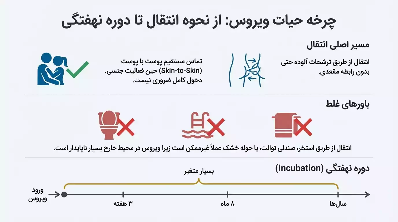 راههای انتقال زگیل مقعدی